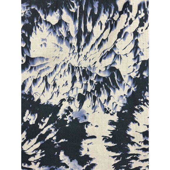 Oakley Mens XL Short Sleeve Button-Up Tie-Dye Shirt Blue Gray Regular Fit - Picture 8 of 11